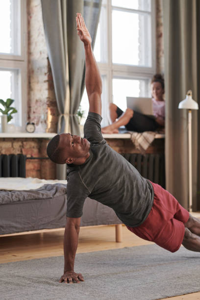 Man Doing Side Plank